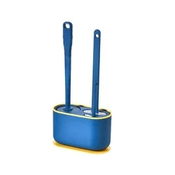3-in-1 flat-head silicone toilet brush & Holder set\