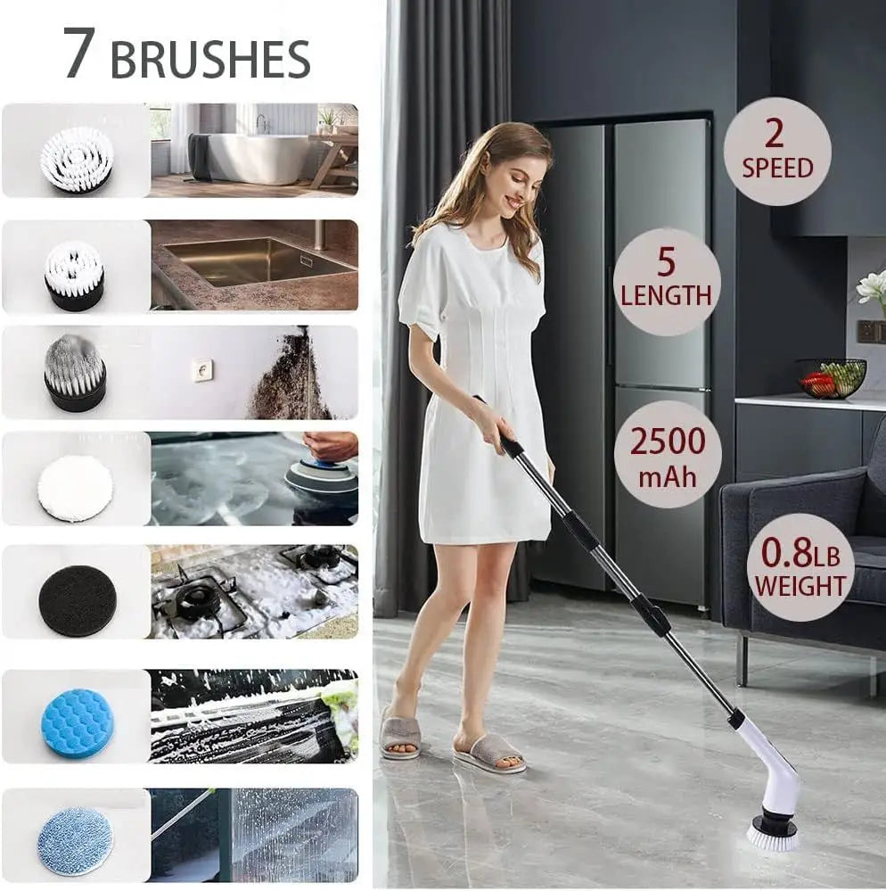 9-in-1 Electric Spin scrubber