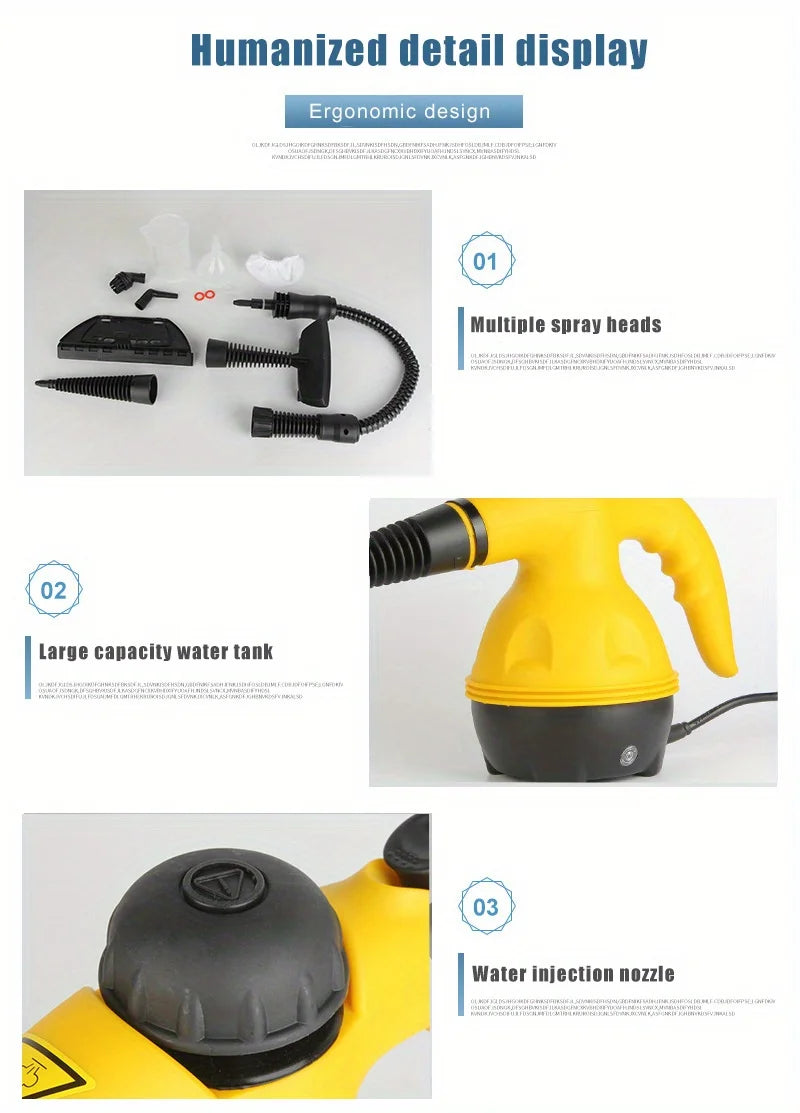 Portable Handheld Steam Cleaner with Accessories – ZENTRIX