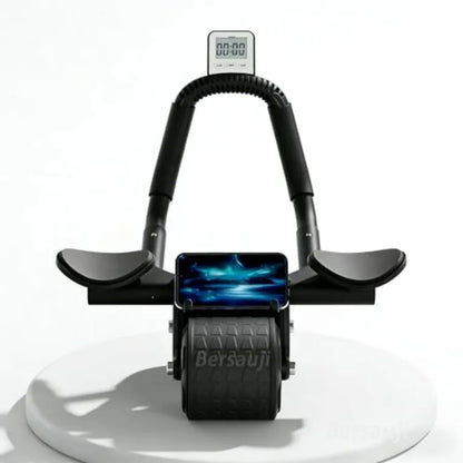 2026 Upgraded Ab Roller Wheel with Knee Mat andTimer - Automatic Rebound Abdominal Wheel with Elbow Support, Abs Workout Equipm