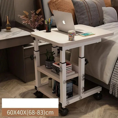 Movable small table, bedside table, bedroom, household desk, dormitory, simple lazy lifting computer table, sofa edge