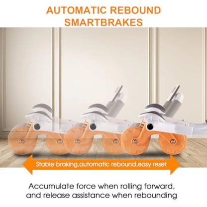 2026 Upgraded Ab Roller Wheel with Knee Mat andTimer - Automatic Rebound Abdominal Wheel with Elbow Support, Abs Workout Equipm