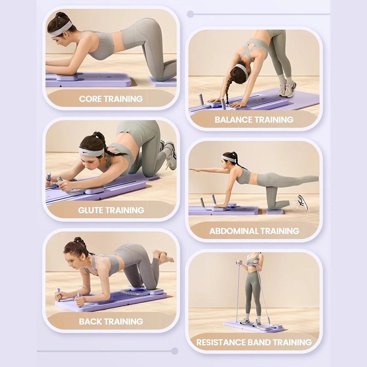 Commercial Home Folding Multifunctional Reformer Abdominal Core Trainer Roller Training Exercise