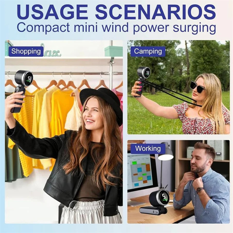Portable 3-in-1 Turbo Handheld Fan