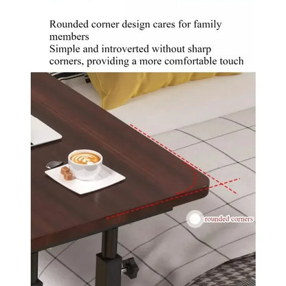 Movable small table, bedside table, bedroom, household desk, dormitory, simple lazy lifting computer table, sofa edge