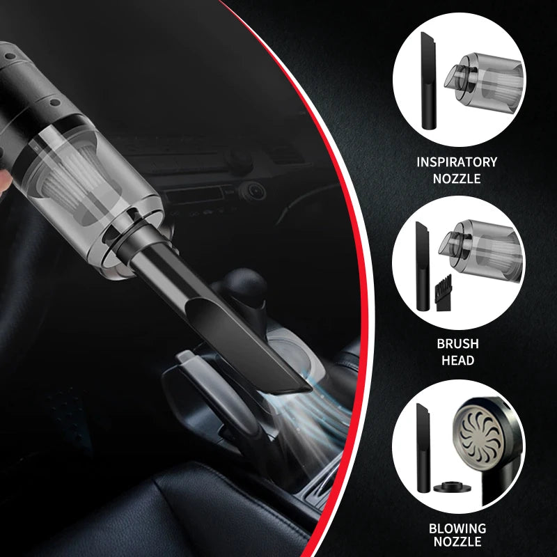 3-in-1 Portable Mini Vacuum Cleaner- Cordless Handheld Cleaner