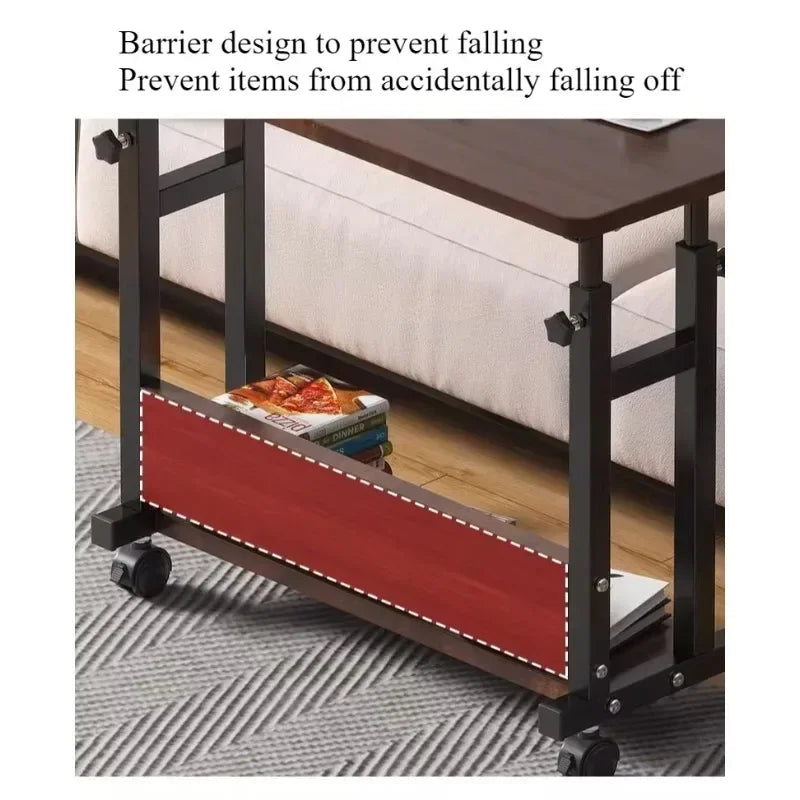 Movable small table, bedside table, bedroom, household desk, dormitory, simple lazy lifting computer table, sofa edge