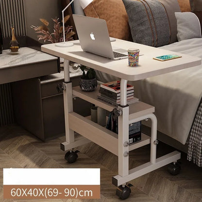Movable small table, bedside table, bedroom, household desk, dormitory, simple lazy lifting computer table, sofa edge