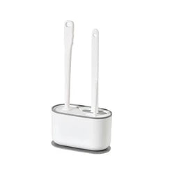 3-in-1 flat-head silicone toilet brush & Holder set\