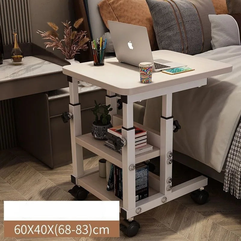 Movable small table, bedside table, bedroom, household desk, dormitory, simple lazy lifting computer table, sofa edge