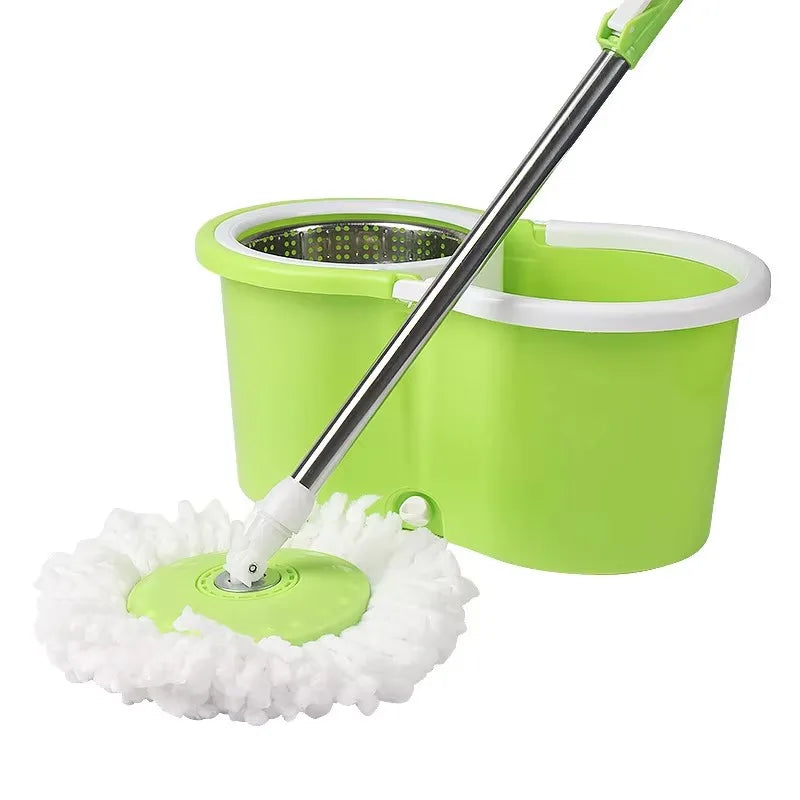 360° Spin Mop and Bucket Set – Round Head Rotating Mop with Telescopic Handle for Household Floor Cleaning