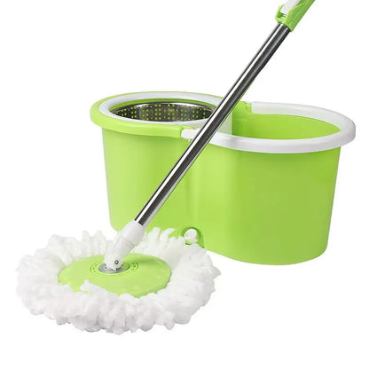 360° Spin Mop and Bucket Set – Round Head Rotating Mop with Telescopic Handle for Household Floor Cleaning