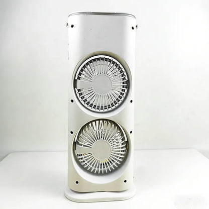 USB charging humidifier, desktop fan, spray fan, air cooler, with LED lights, suitable for home and outdoor use