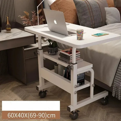 Movable small table, bedside table, bedroom, household desk, dormitory, simple lazy lifting computer table, sofa edge