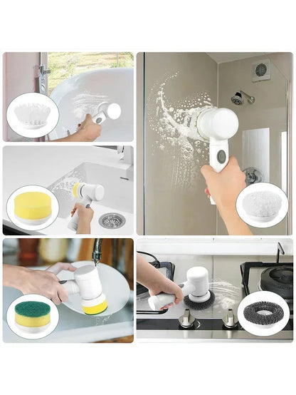 5 in 1 Electric Spin Scrubber
