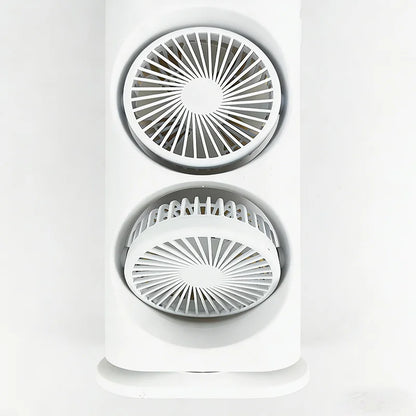 USB charging humidifier, desktop fan, spray fan, air cooler, with LED lights, suitable for home and outdoor use
