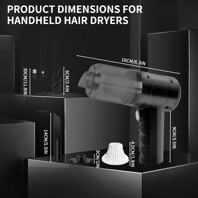 3-in-1 Portable Mini Vacuum Cleaner- Cordless Handheld Cleaner