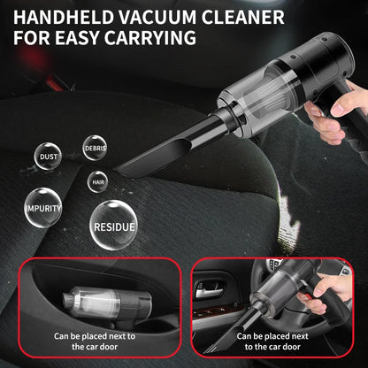 3-in-1 Portable Mini Vacuum Cleaner- Cordless Handheld Cleaner