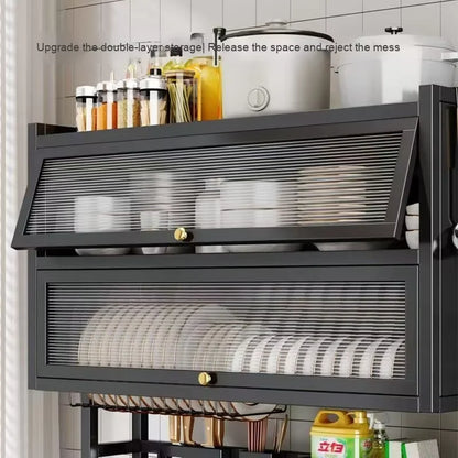 2-Tier Premium Dish Drying Rack with Utensil Holder