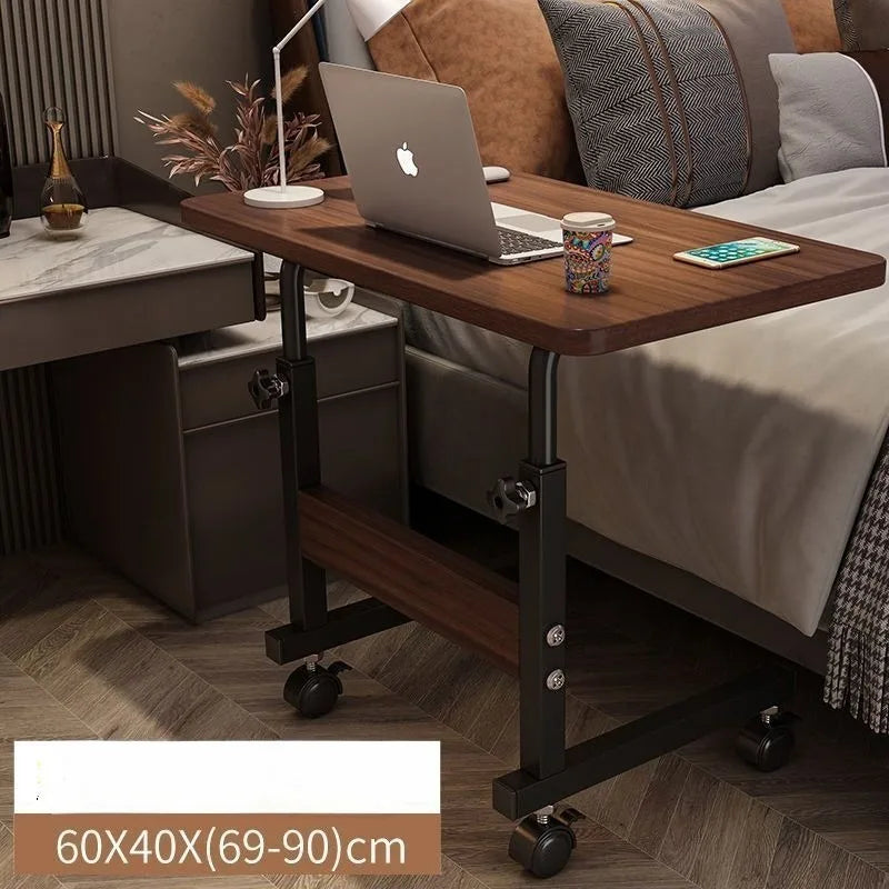 Movable small table, bedside table, bedroom, household desk, dormitory, simple lazy lifting computer table, sofa edge