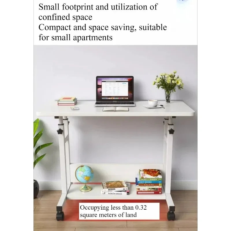Movable small table, bedside table, bedroom, household desk, dormitory, simple lazy lifting computer table, sofa edge
