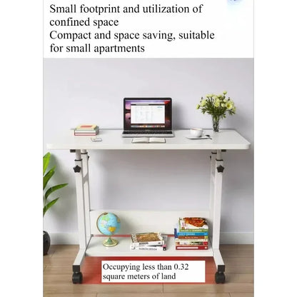 Movable small table, bedside table, bedroom, household desk, dormitory, simple lazy lifting computer table, sofa edge