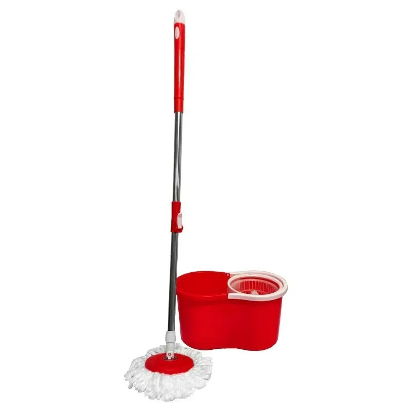 360° Spin Mop and Bucket Set – Round Head Rotating Mop with Telescopic Handle for Household Floor Cleaning