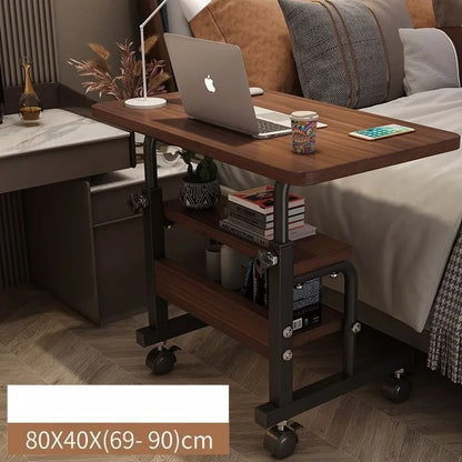 Movable small table, bedside table, bedroom, household desk, dormitory, simple lazy lifting computer table, sofa edge