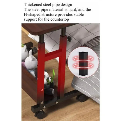 Movable small table, bedside table, bedroom, household desk, dormitory, simple lazy lifting computer table, sofa edge