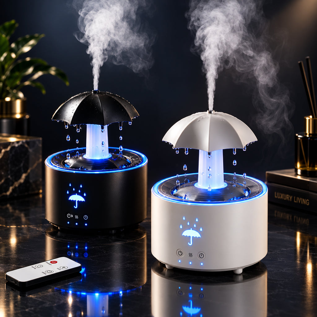 Umbrella Rain Aroma Diffuser with Magnolia Fragrance Oil
