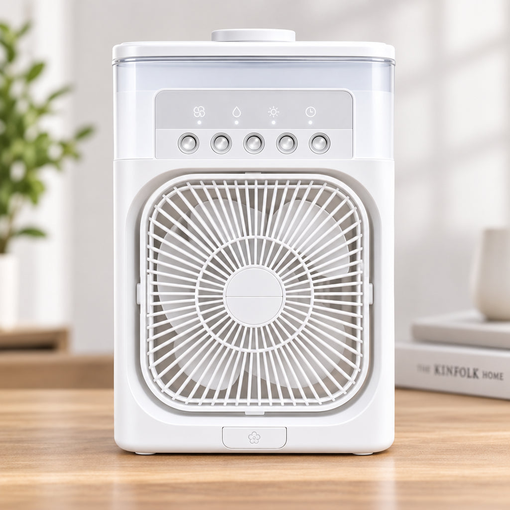 Portable 3-in-1   Air Cooler Fan-Personal Cooling Fan with Water Mist