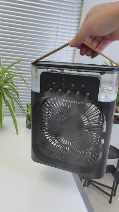 Portable 3-in-1   Air Cooler Fan-Personal Cooling Fan with Water Mist