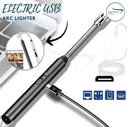 USB Rechargeable Electric Arc Lighter _Windproof Flameless Lighter