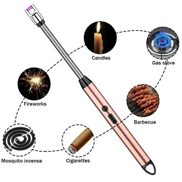 USB Rechargeable Electric Arc Lighter _Windproof Flameless Lighter