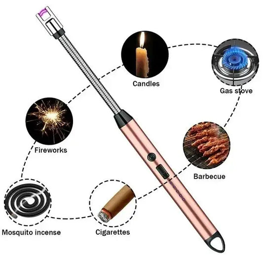 USB Rechargeable Electric Arc Lighter _Windproof Flameless Lighter