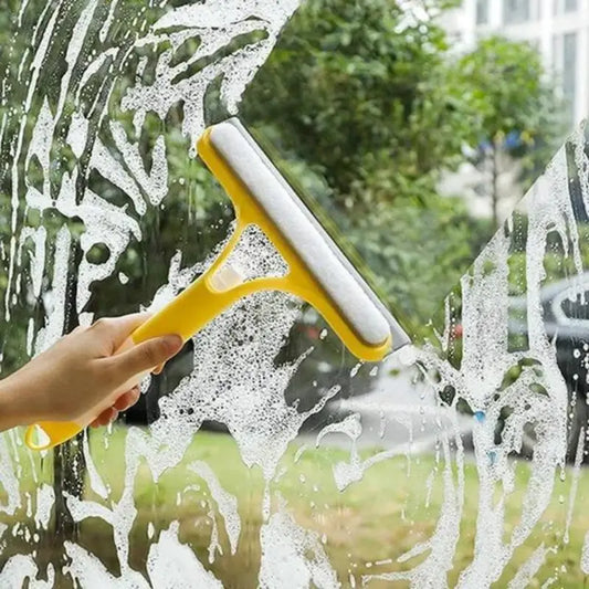 2-in-1 Window Squeegee & Glass Wiper – Streak-Free Cleaner for Windows, Mirrors, Shower Glass & Tiles
